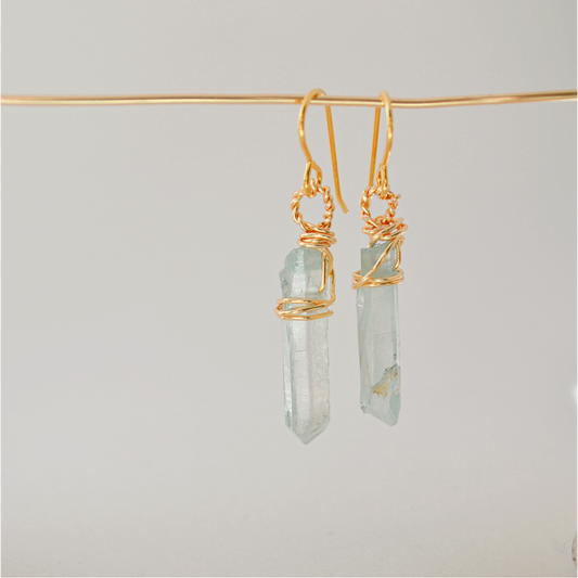 Ella Earrings • Blue Frost