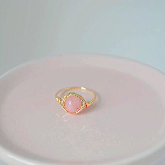 Rhodochrosite Ring