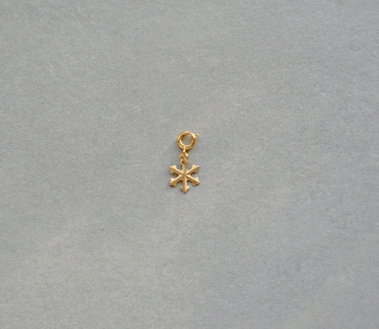 Tiny Snowflake Charm • Halfable
