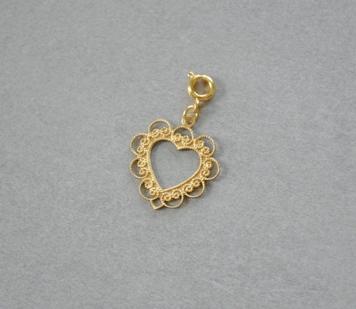 Ornate Heart Charm • Halfable