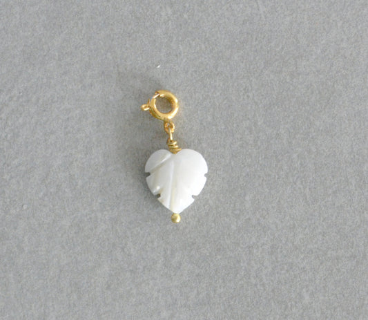 Shell Monstera Leaf Charm • Halfable