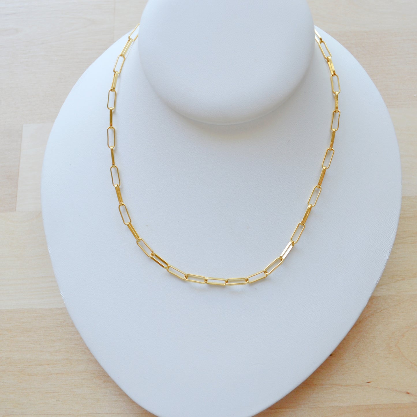 Paperclip Chain Charm Necklace Base • Halfable